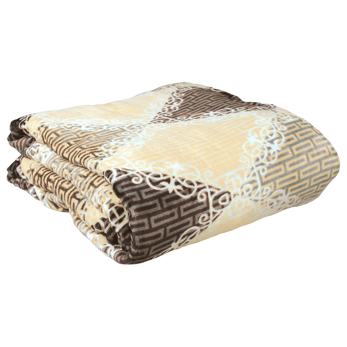 BLANKET BLAZE Brown 1 Unit Single Size Blaze Blanket