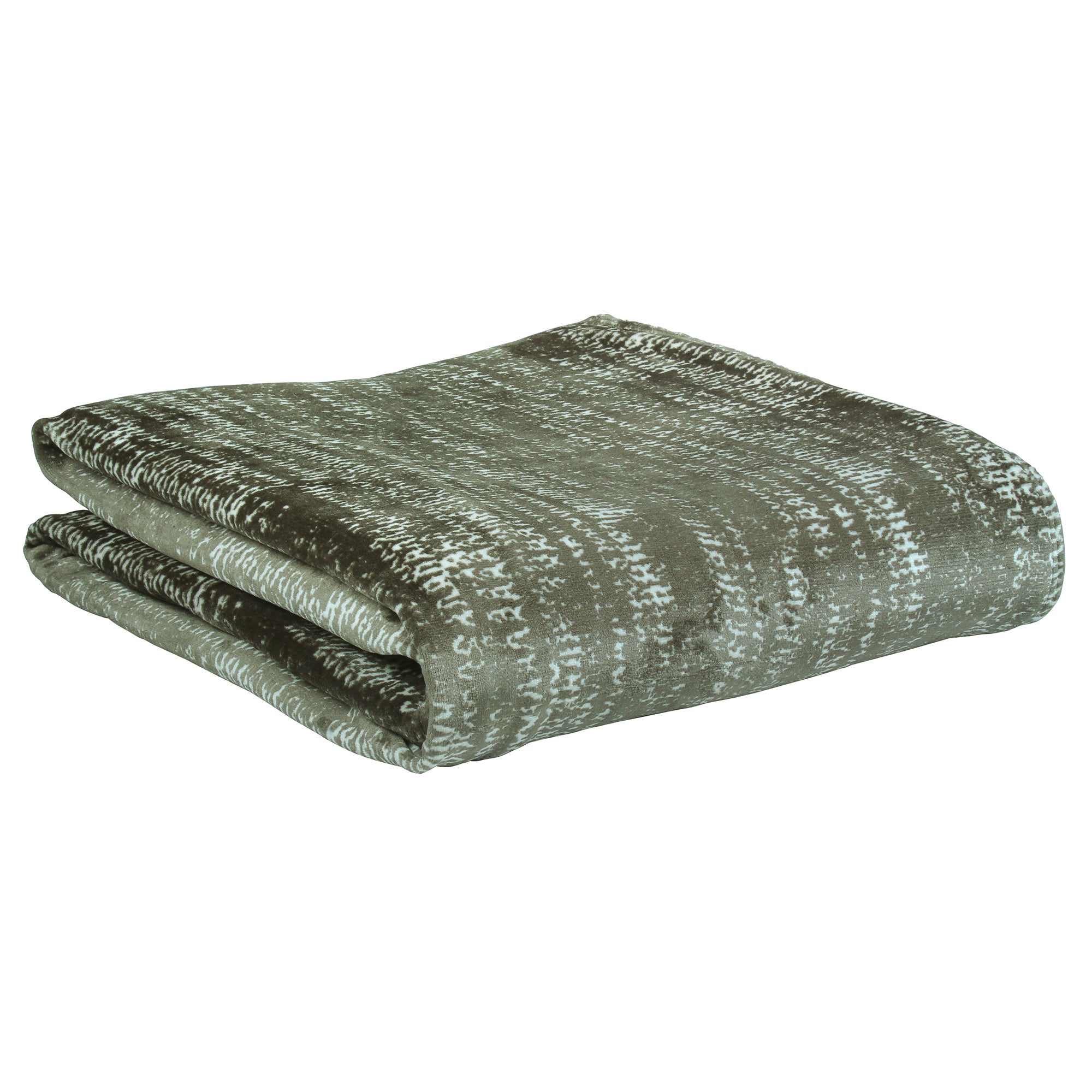 Luxe Blanket 500 GSM Olive Green Single Size