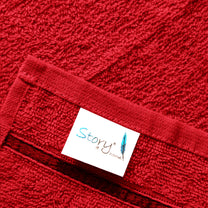 Story@Home 30 Units 100% Cotton Face Towels - Wine Red