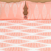 Majestic 152 TC Peach Cotton Double Bedsheet