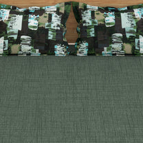 Majestic 152 TC Green Cotton Double Bedsheet