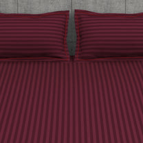 300 TC Maroon 1 King Size Bedsheet With 2 Pillow Cover