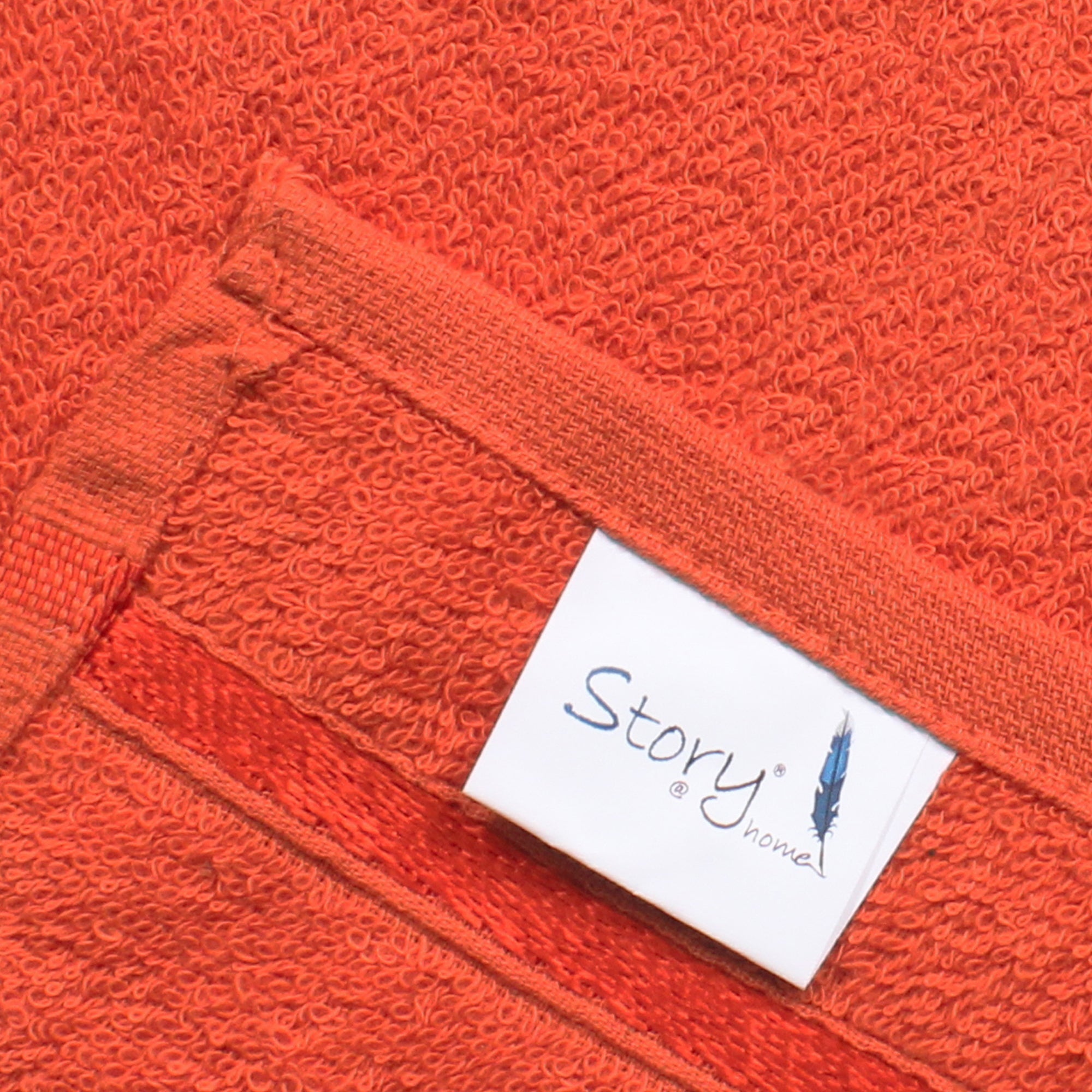 Story@Home 20 Units 100% Cotton Face Towels - Orange