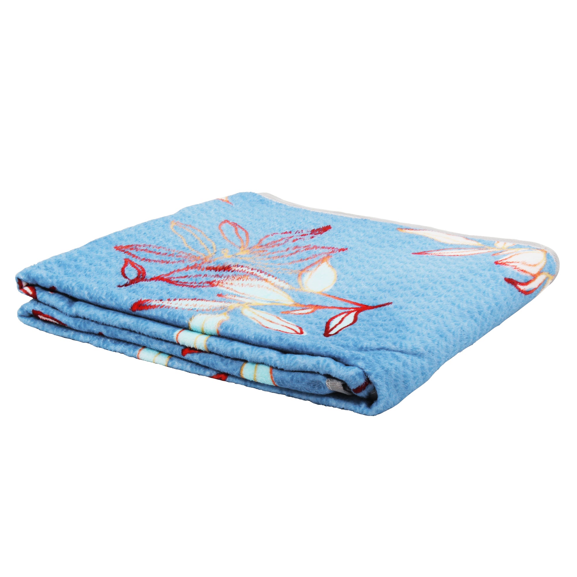 Premium Sky Blue Double Flannel Blanket