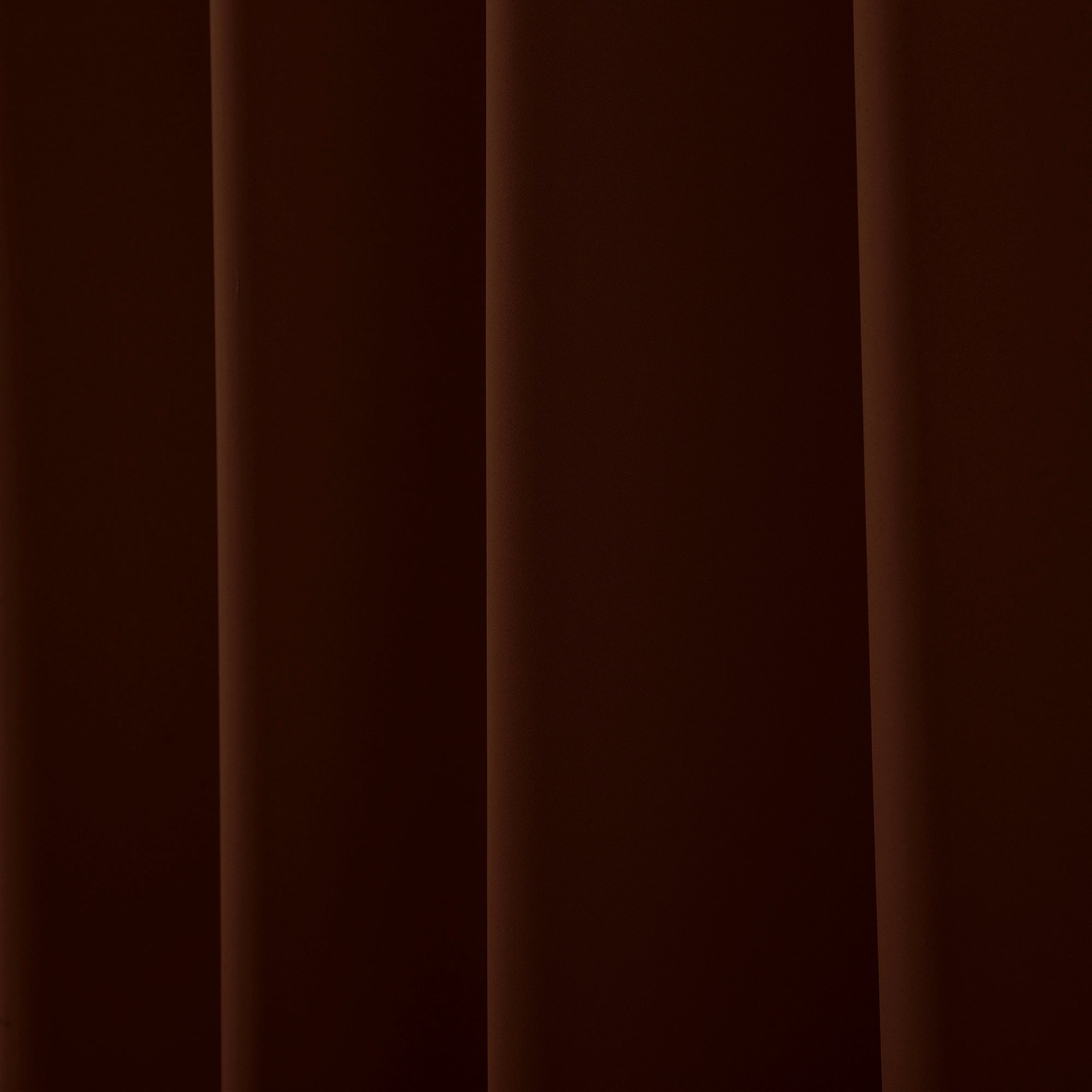 2 Pcs Brown-Gold Blackout Gold Faux Silk Room Darkening Door Curtains, 7 Ft