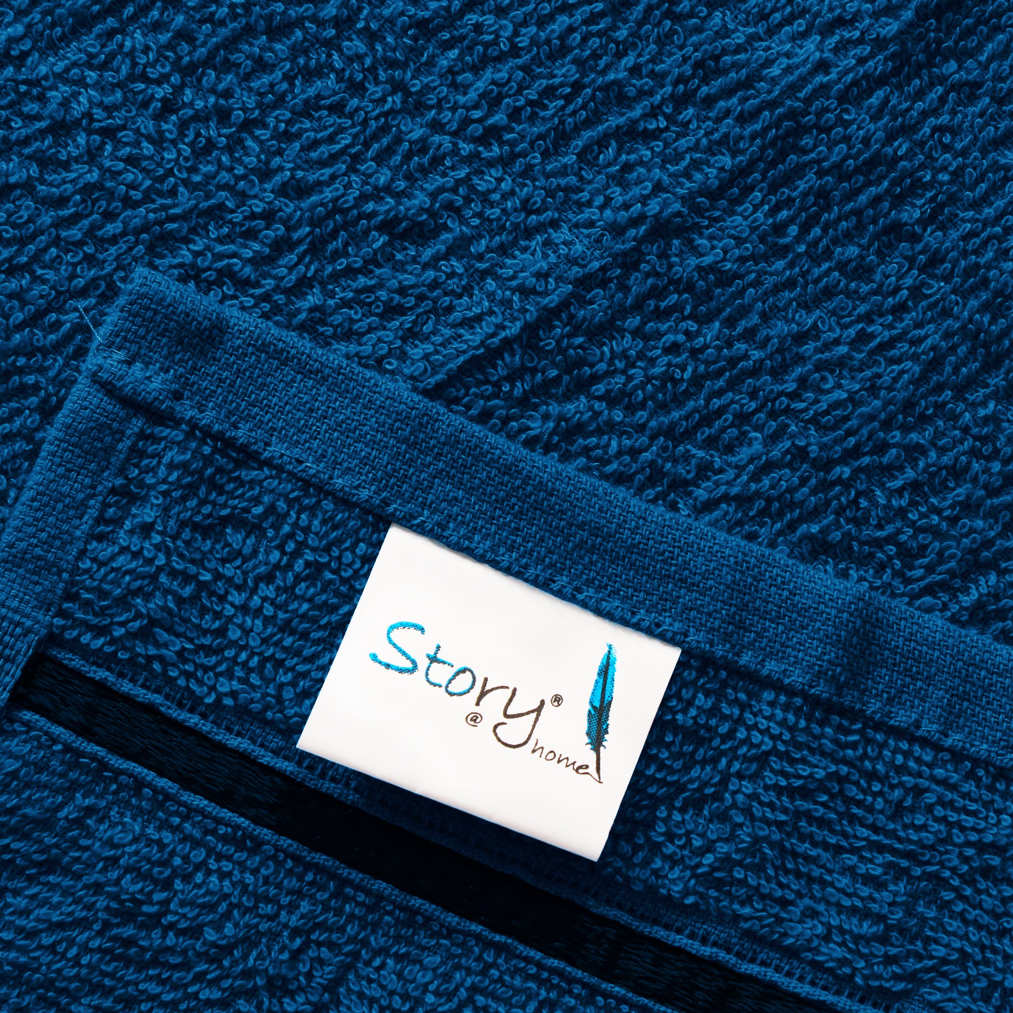 Story@Home 20 Units 100% Cotton Face Towels - Navy Blue
