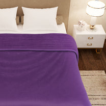 Premium Purple Double Flannel Blanket