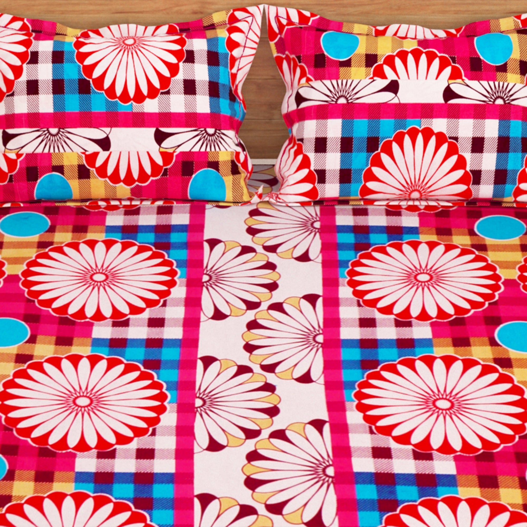 Majestic 152 TC White Cotton Double Bedsheet