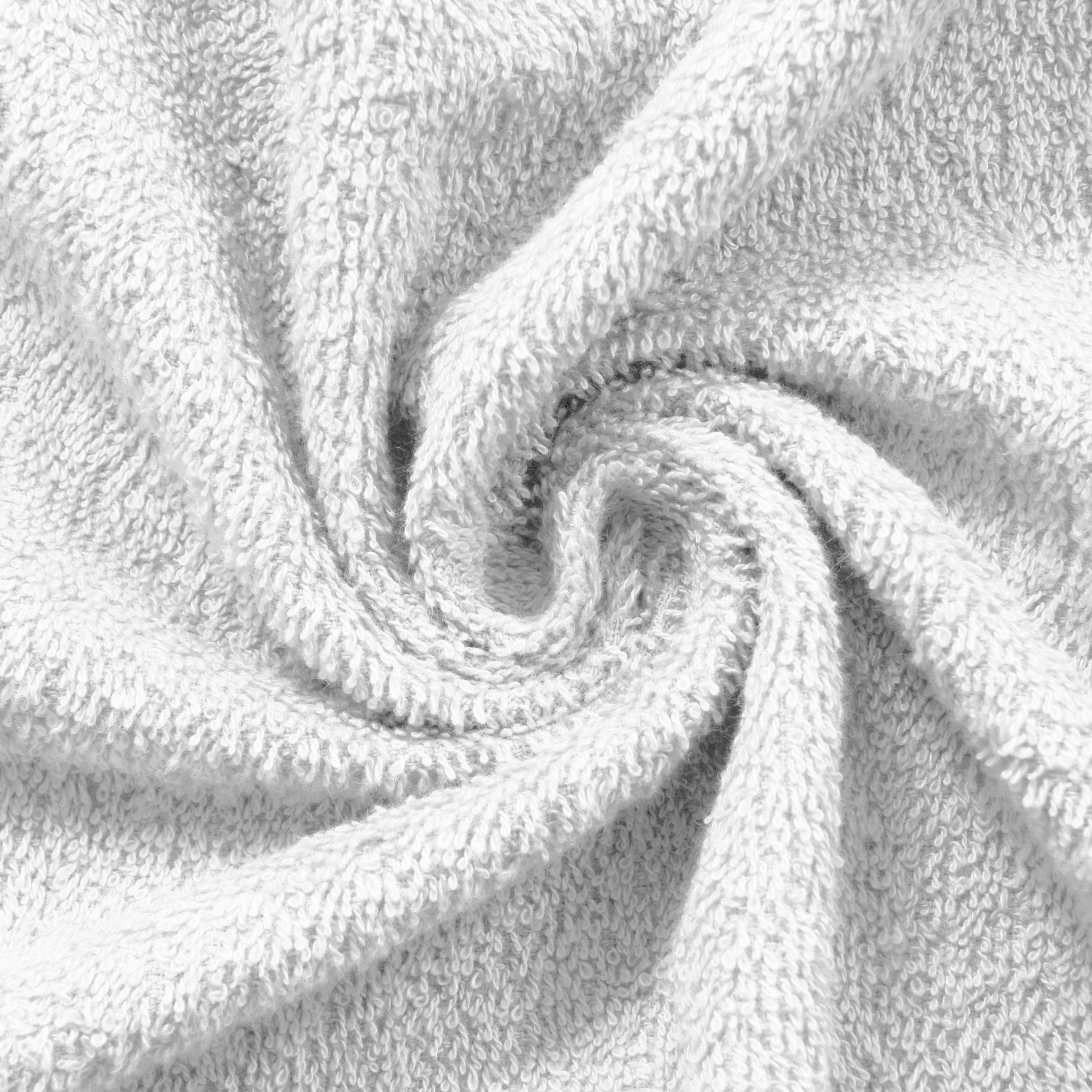Story@Home 2 Units 100% Cotton Ladies Bath Towels - White and Charcoal Grey