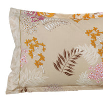 Story@Home 210 TC 100% Cotton Pink Peach Floral 2 Single Bedsheet Combo with 2 Pillow Covers