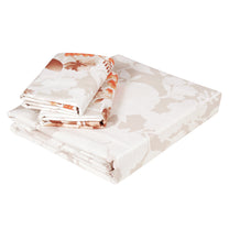 PAVO Tranquil Luxurious White Floral King Size Bedsheet