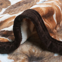 BLANKET LUXE Brown Double Size Luxe Blanket