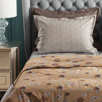 Studio Luxurious 144 TC 100% Cotton Orange Double Bedsheet