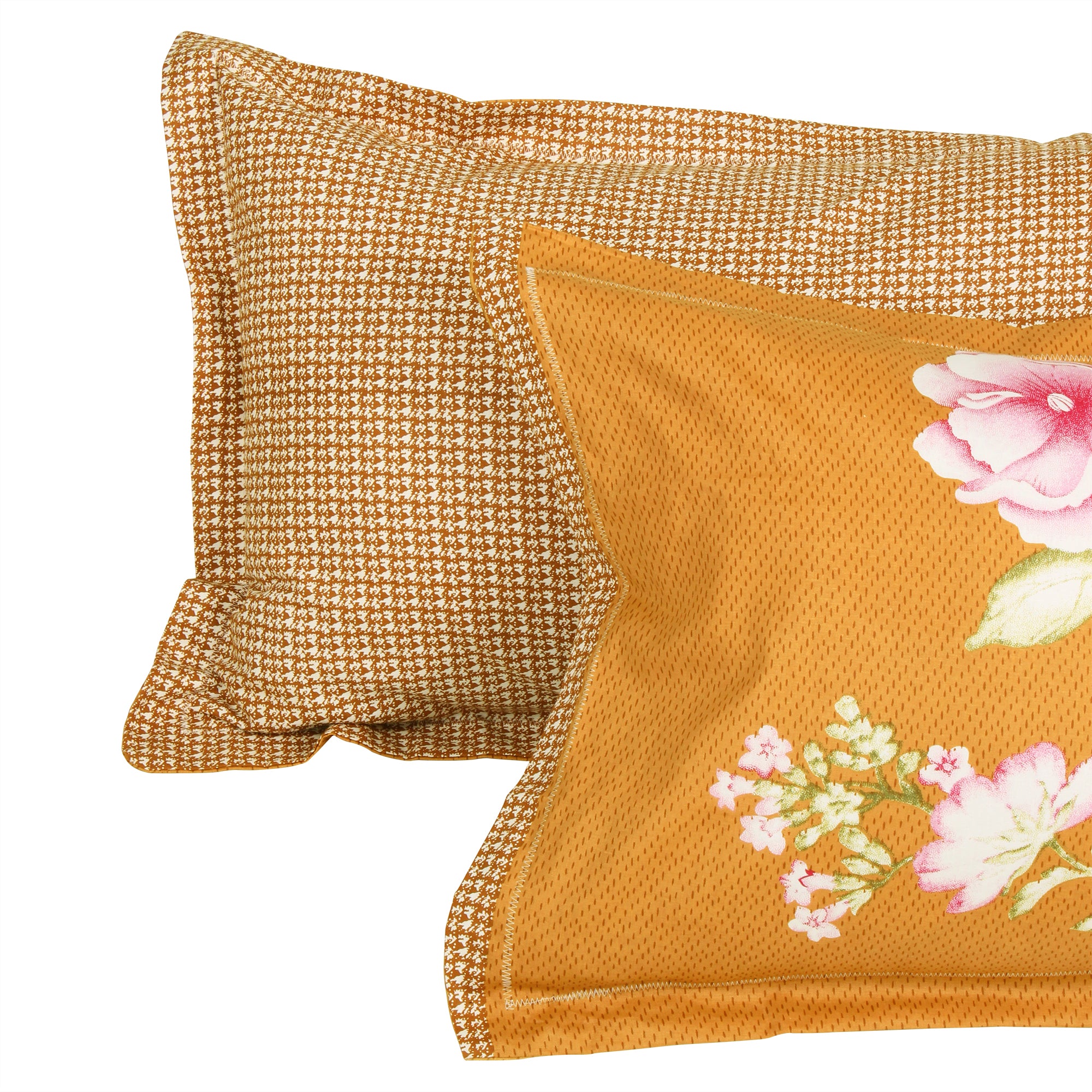 Story@Home 210TC 100% Cotton Floral King size 2 Bedsheet With 4 Pillow Covers