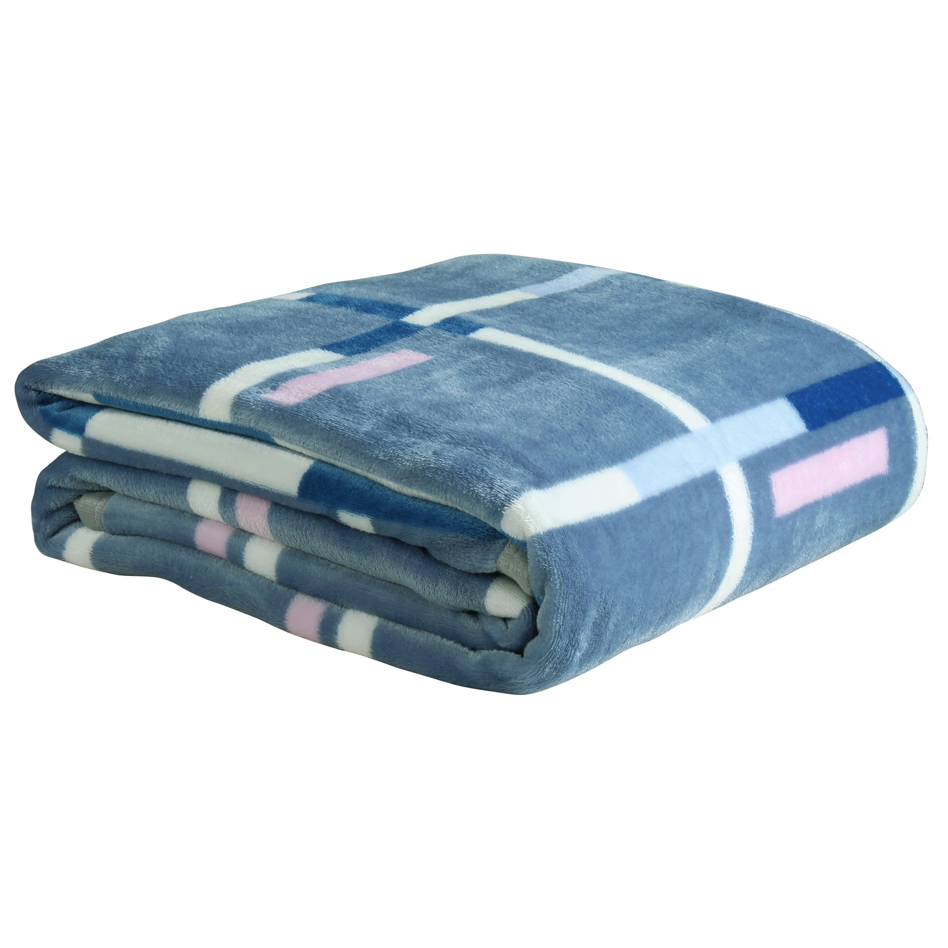Buy Light Blue Double Flannel Blanket Online Story@Home