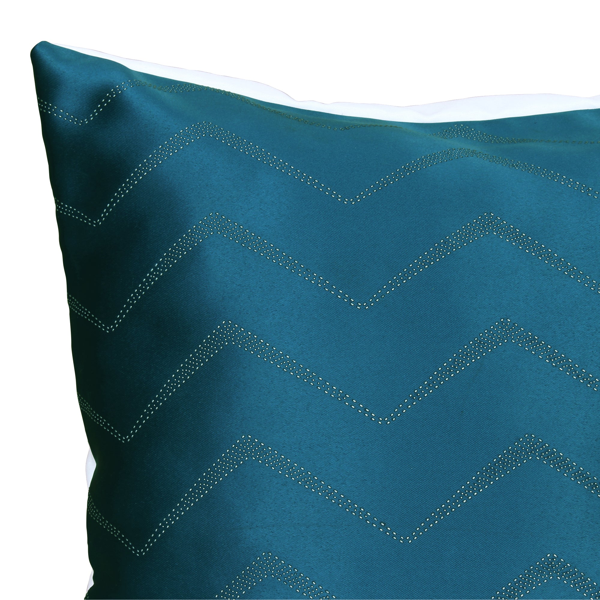 Story@Home Cyan Blue Chevron Polyester 6 pcs of Alegra Cushion Covers