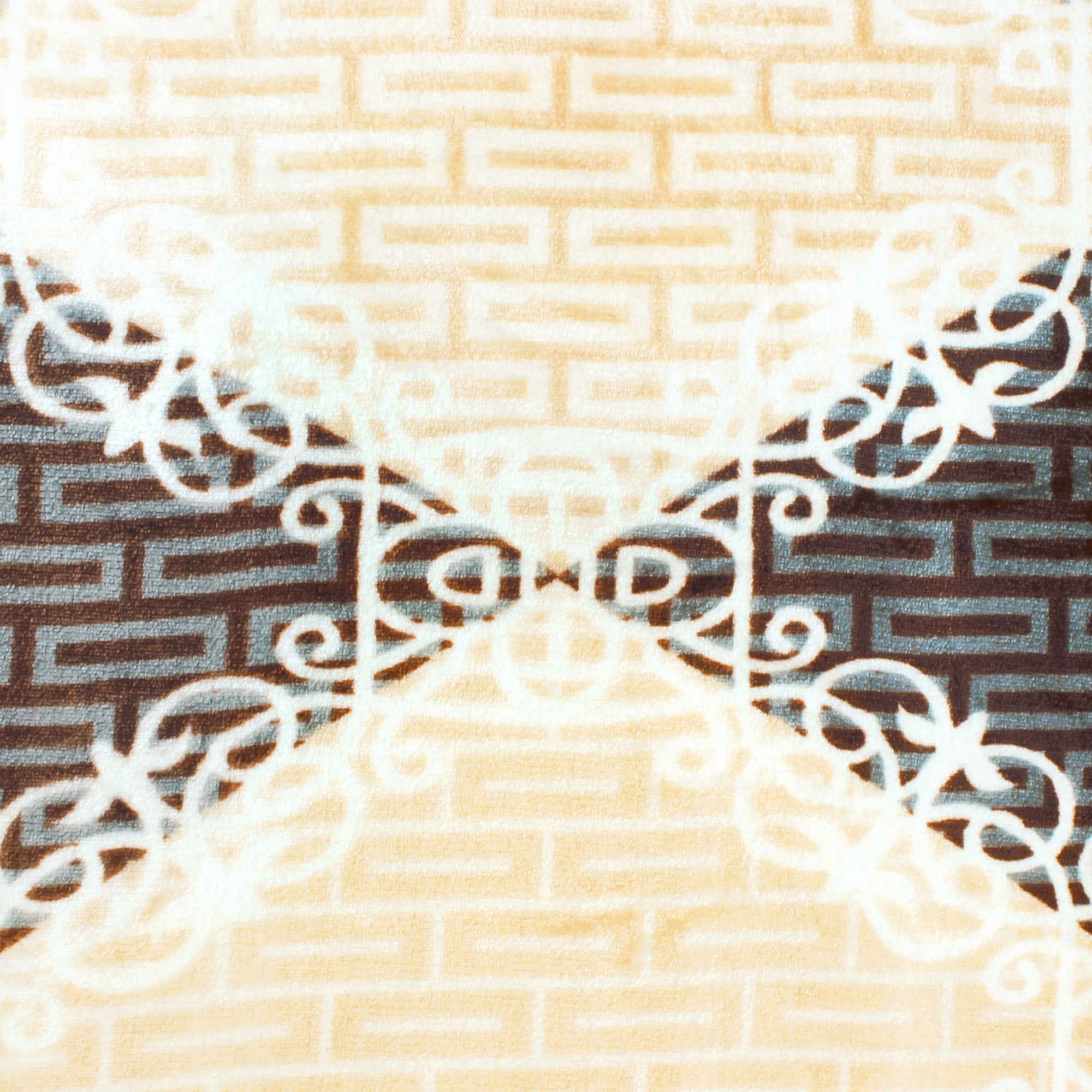 BLANKET BLAZE Brown 1 Unit Double Size Blaze Blanket