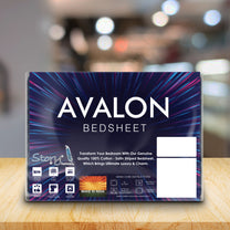 Avalon Blue 300 TC 100% Cotton Single Size Bedsheet
