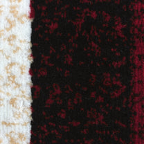 Maroon Geometric Rustico Rug/Carpet with Anti Skid Backing