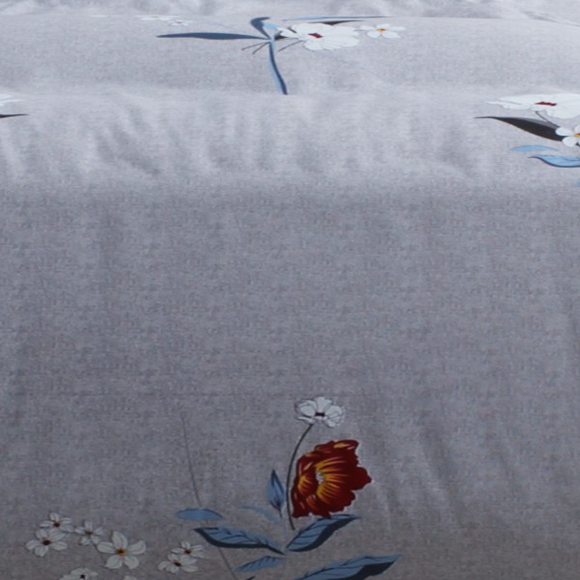 Studio Luxurious 144 TC 100% Cotton Ivory Blue Double Bedsheet