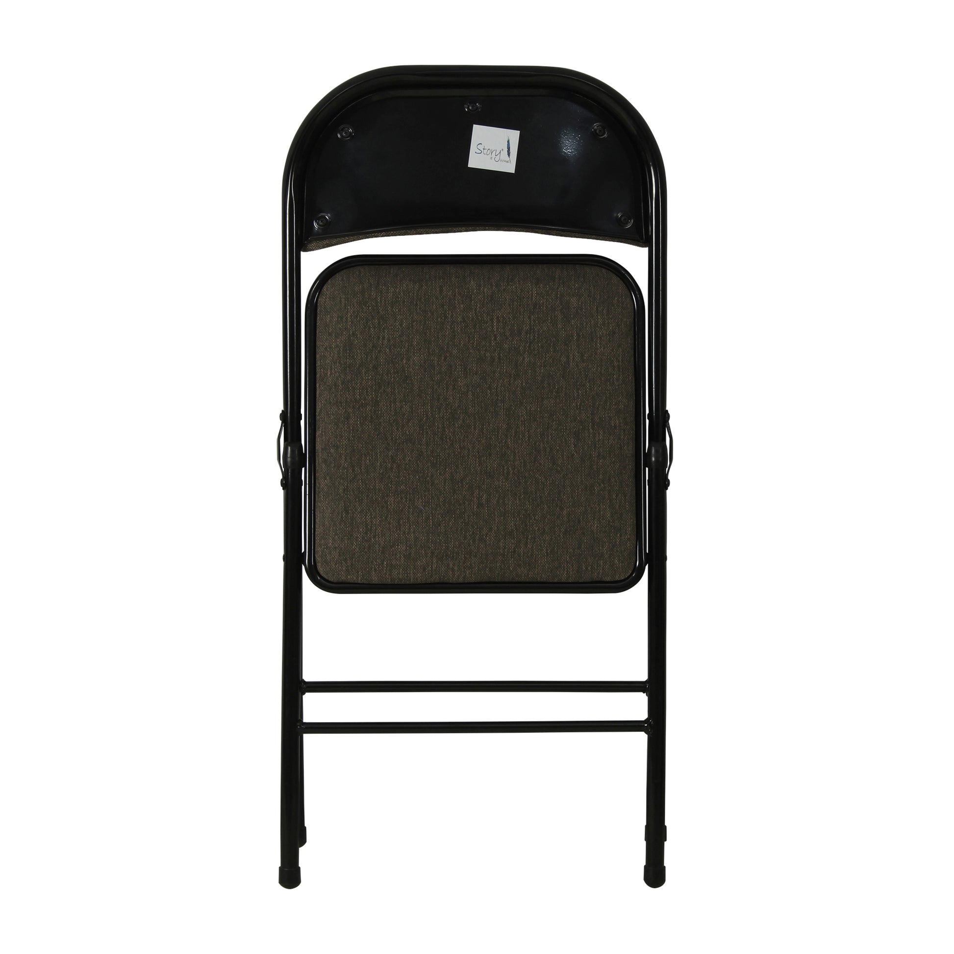 Buy Folding Padded Dark Brown Metal Chair Online in India Story@Home