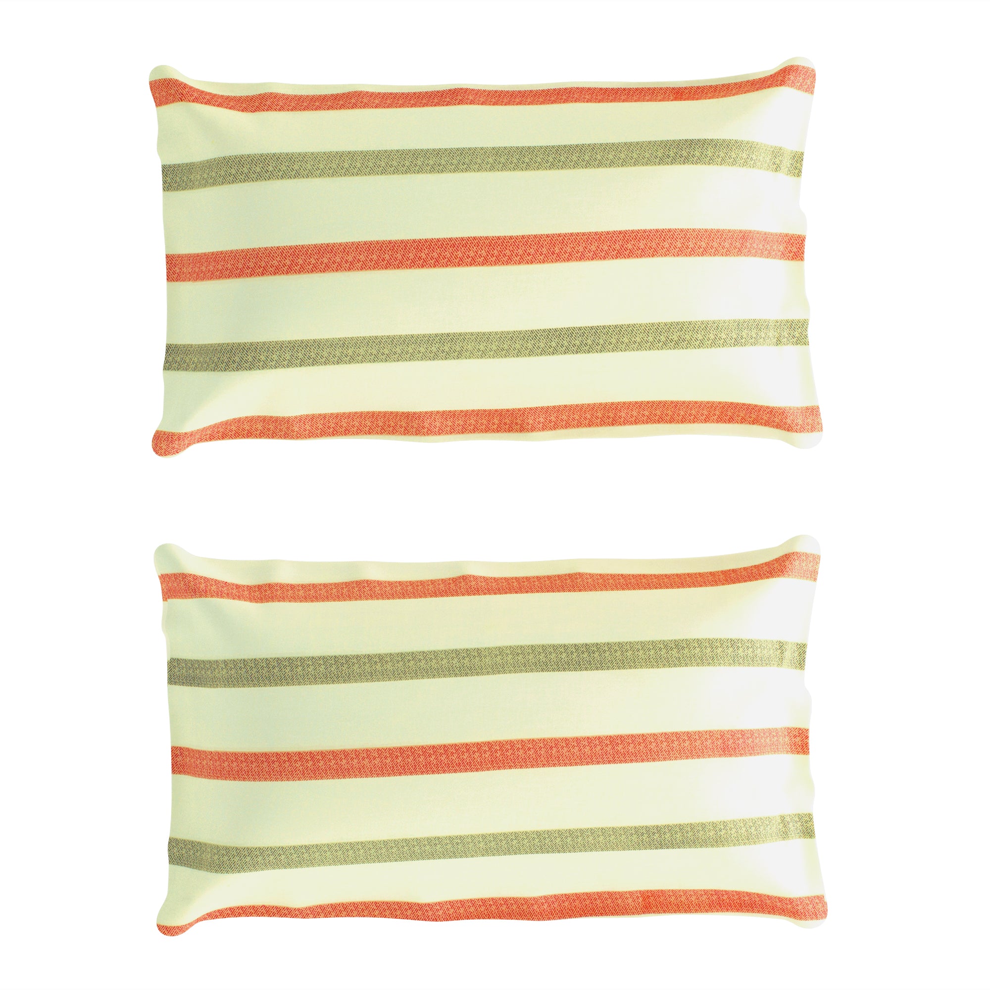 Metro 186 TC 100% Cotton Cream and Orange Double Bedsheet