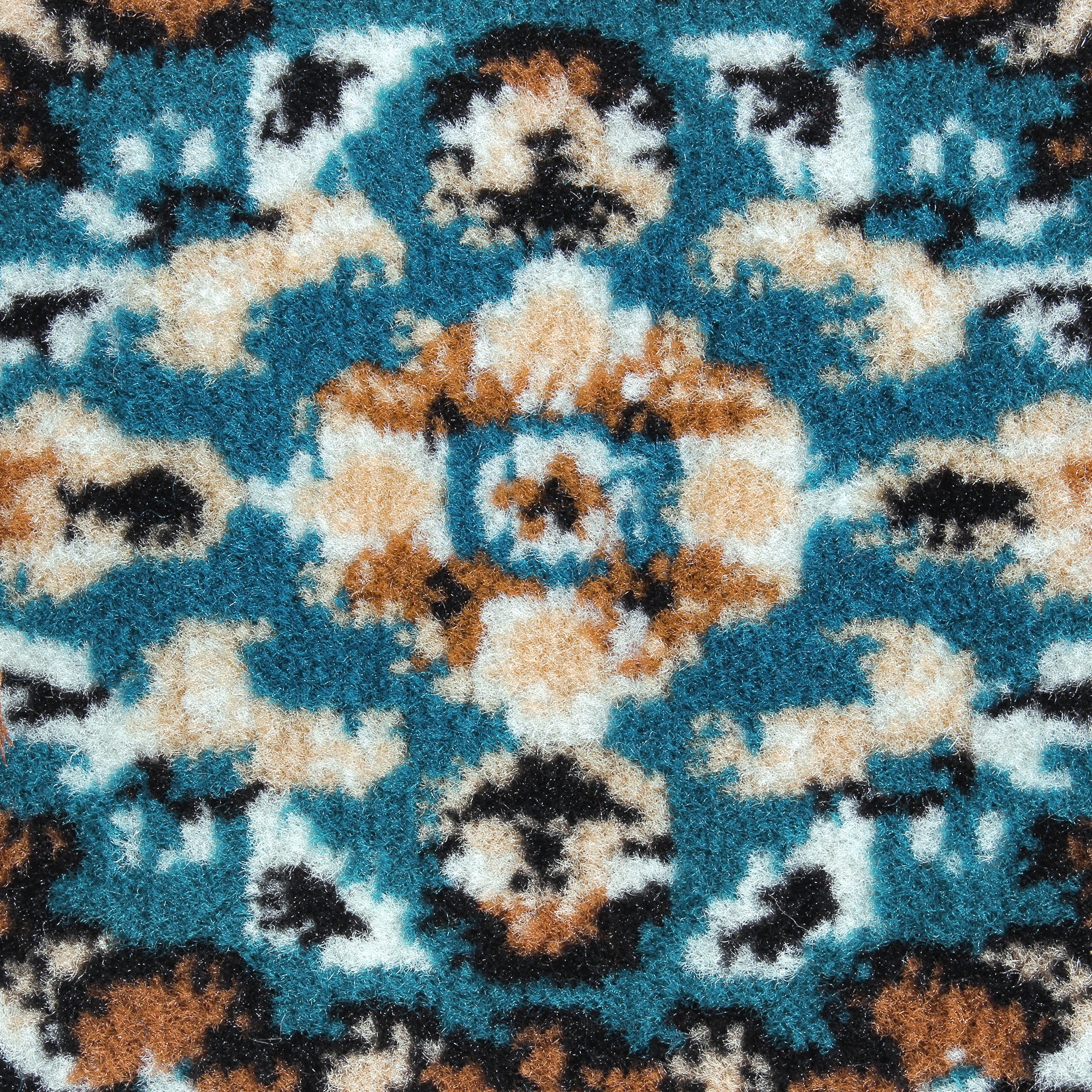 Blue Motif Rustico Rug/Carpet with Anti Skid Backing
