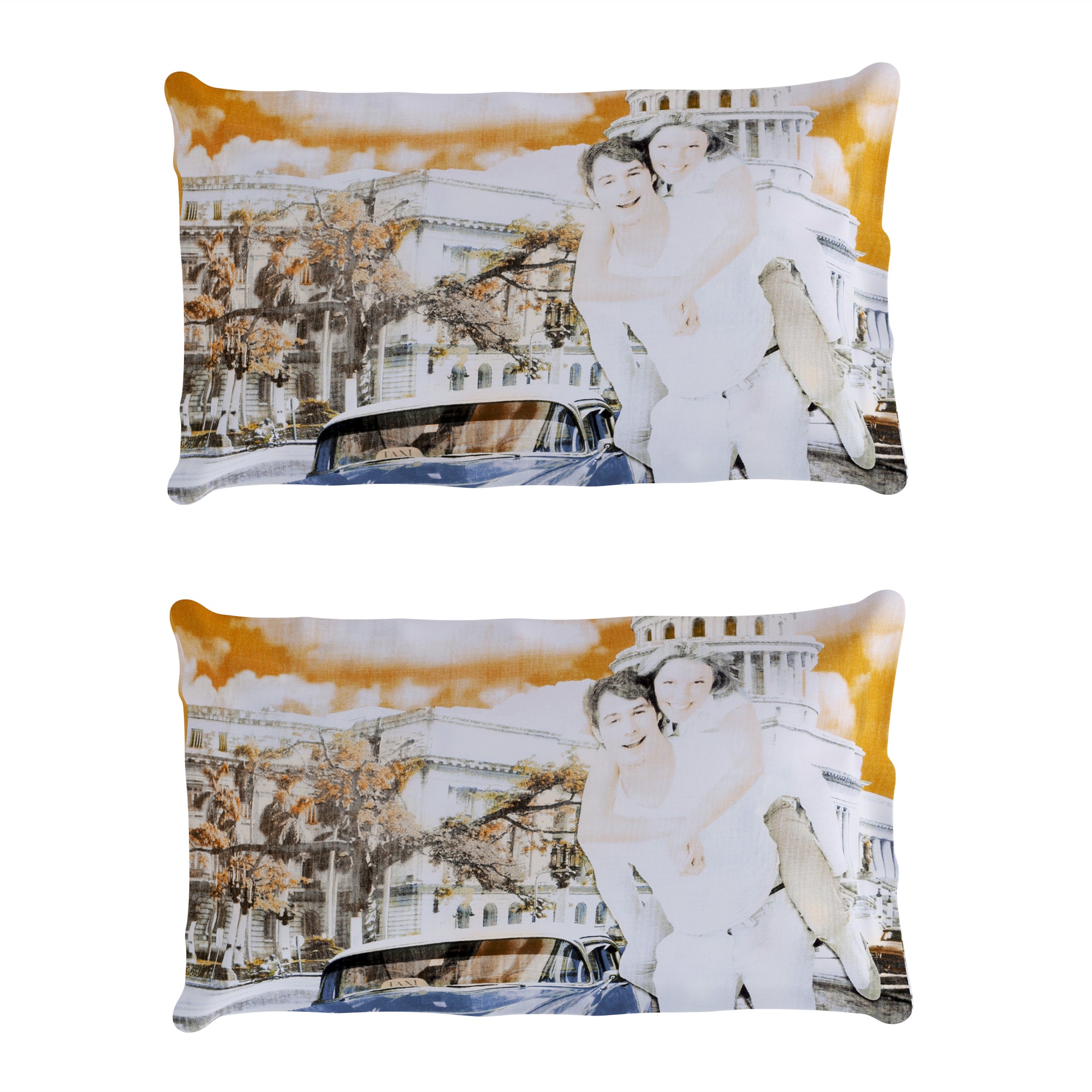 Pure Cotton Musturd 300 TC Tevel King Size Bedsheet