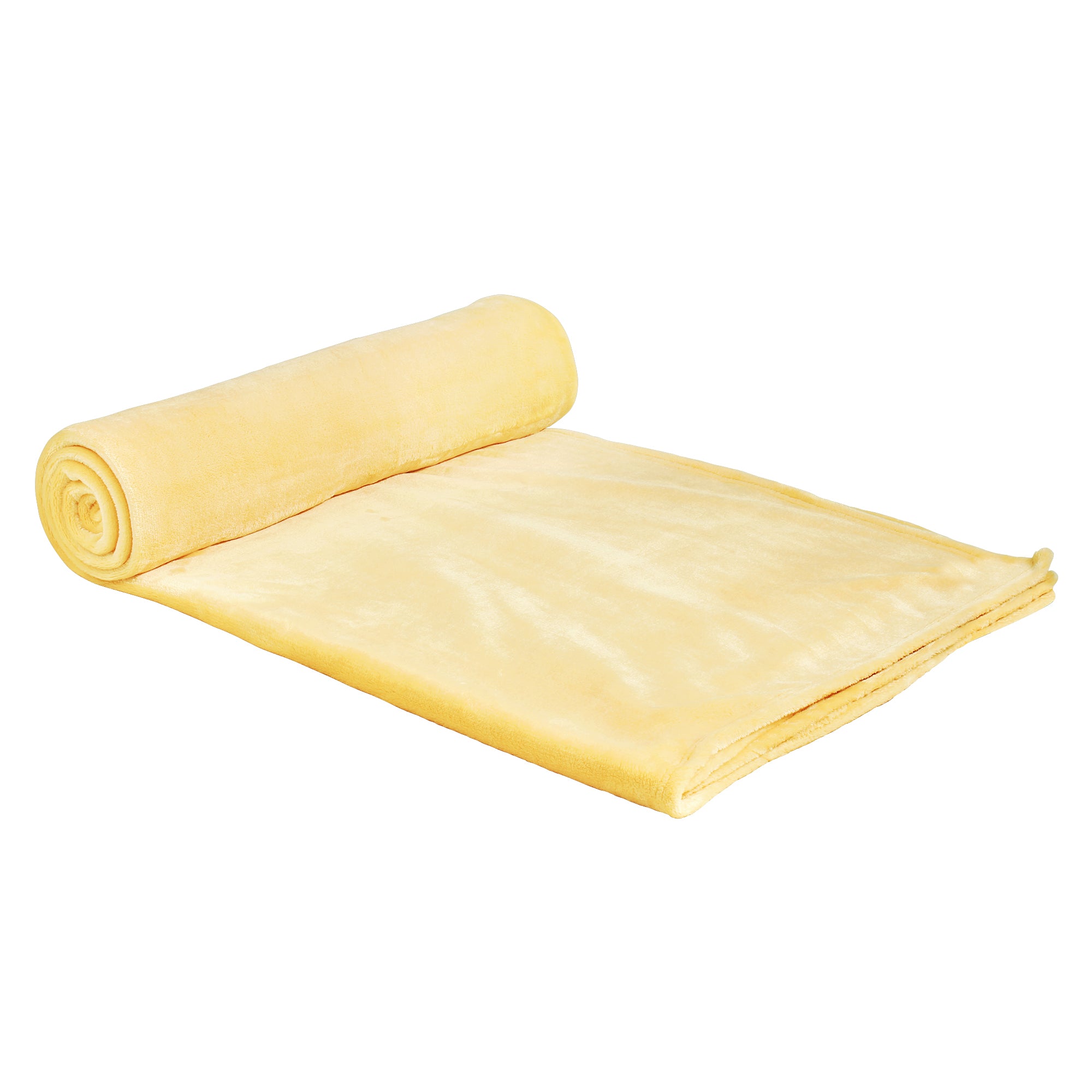 Premium Yellow Double Flannel Blanket