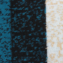 Blue Geometric Rustico Rug/Carpet with Anti Skid Backing