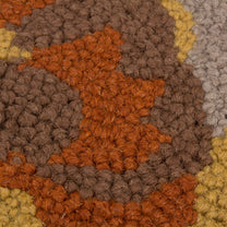 Grey Woolen Handmade Bhadohi Carpet