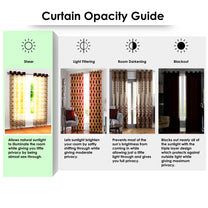 2 Pcs Light Brown Aura Sheer Net Polyester Window/Door/Long Door Curtains