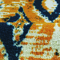 Ethnic Grunge Pattern Yellow & Blue Rustico Rug/Carpet