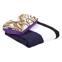 Myra 186 TC 100% Cotton Purple King Size Bedsheet