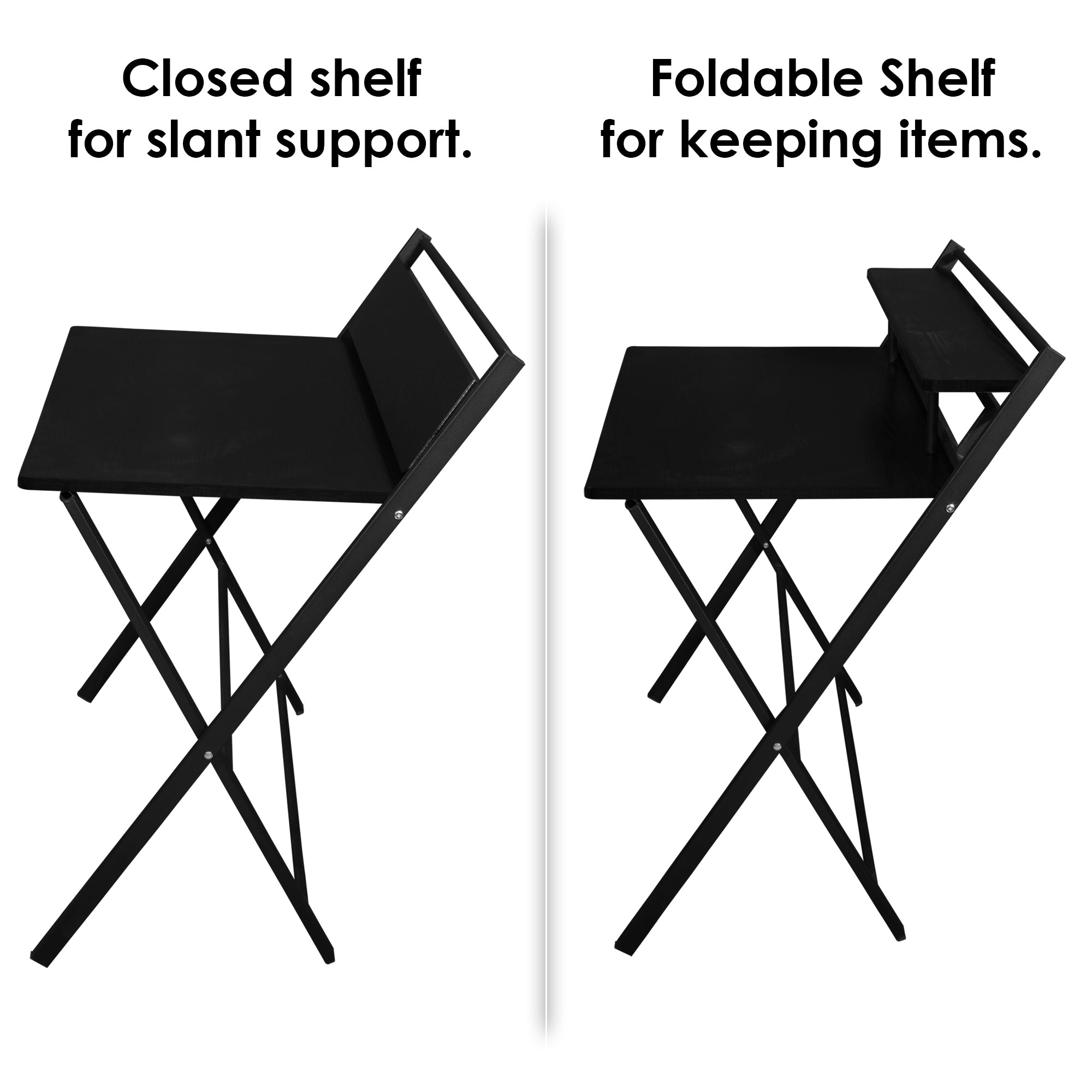 Multipurpose Black Foldable Table