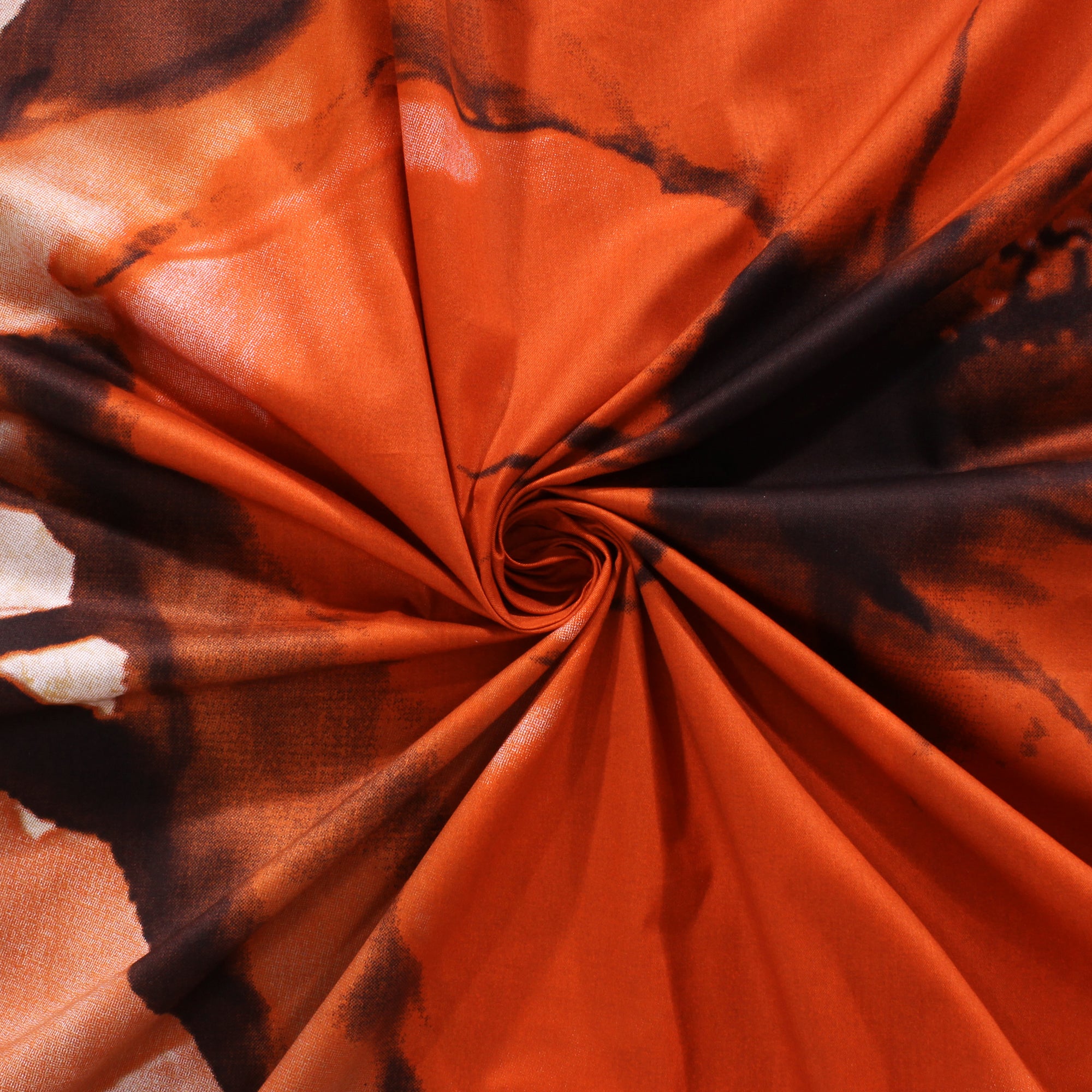 Artini Collection Hibiscus Pattern King Size - Brown