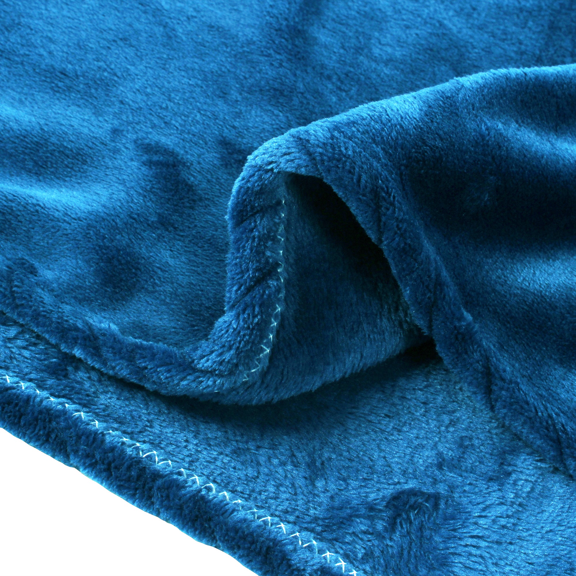 Premium Peacock Blue Double Flannel Blanket