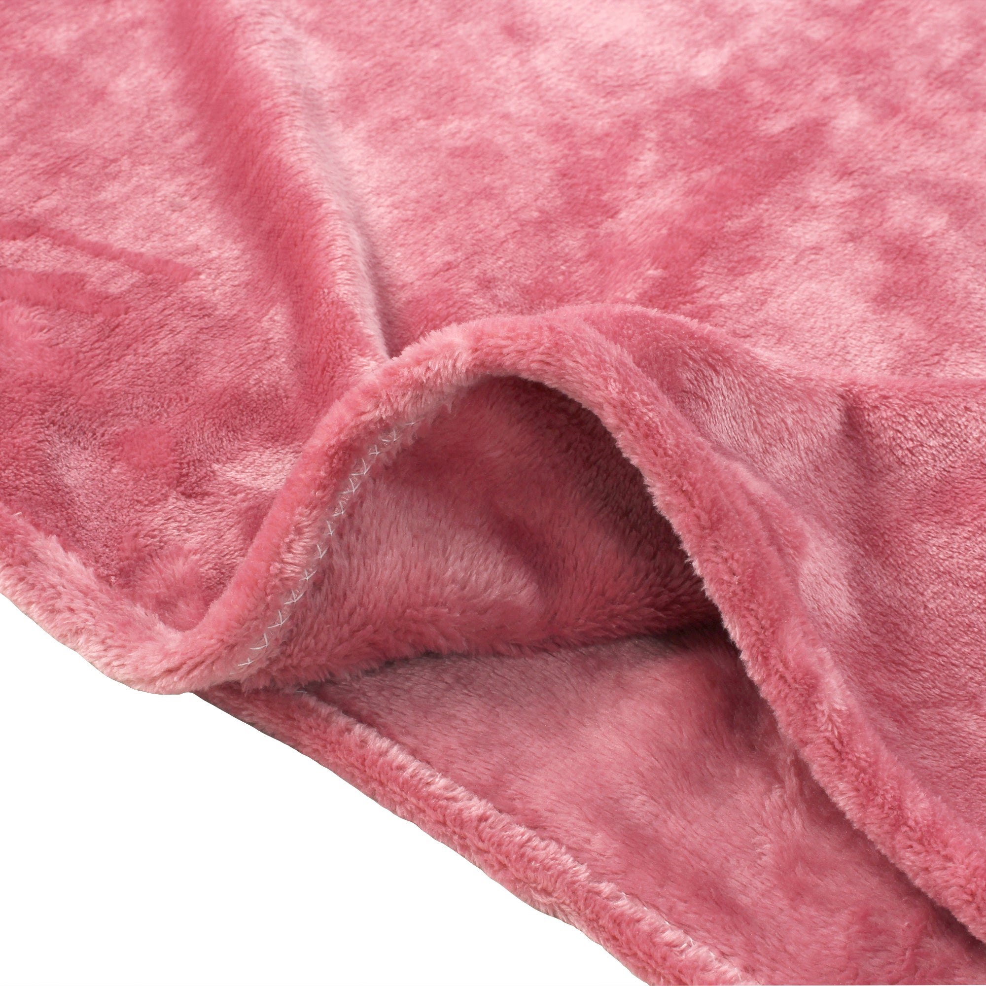 Premium Light Pink Double Flannel Blanket