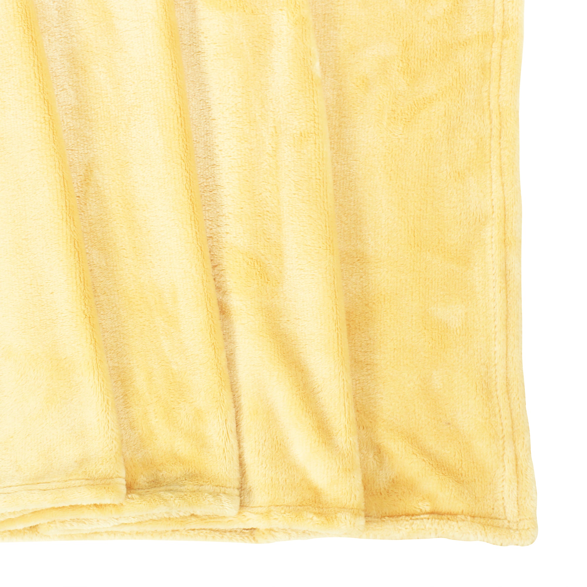Premium Yellow Double Flannel Blanket