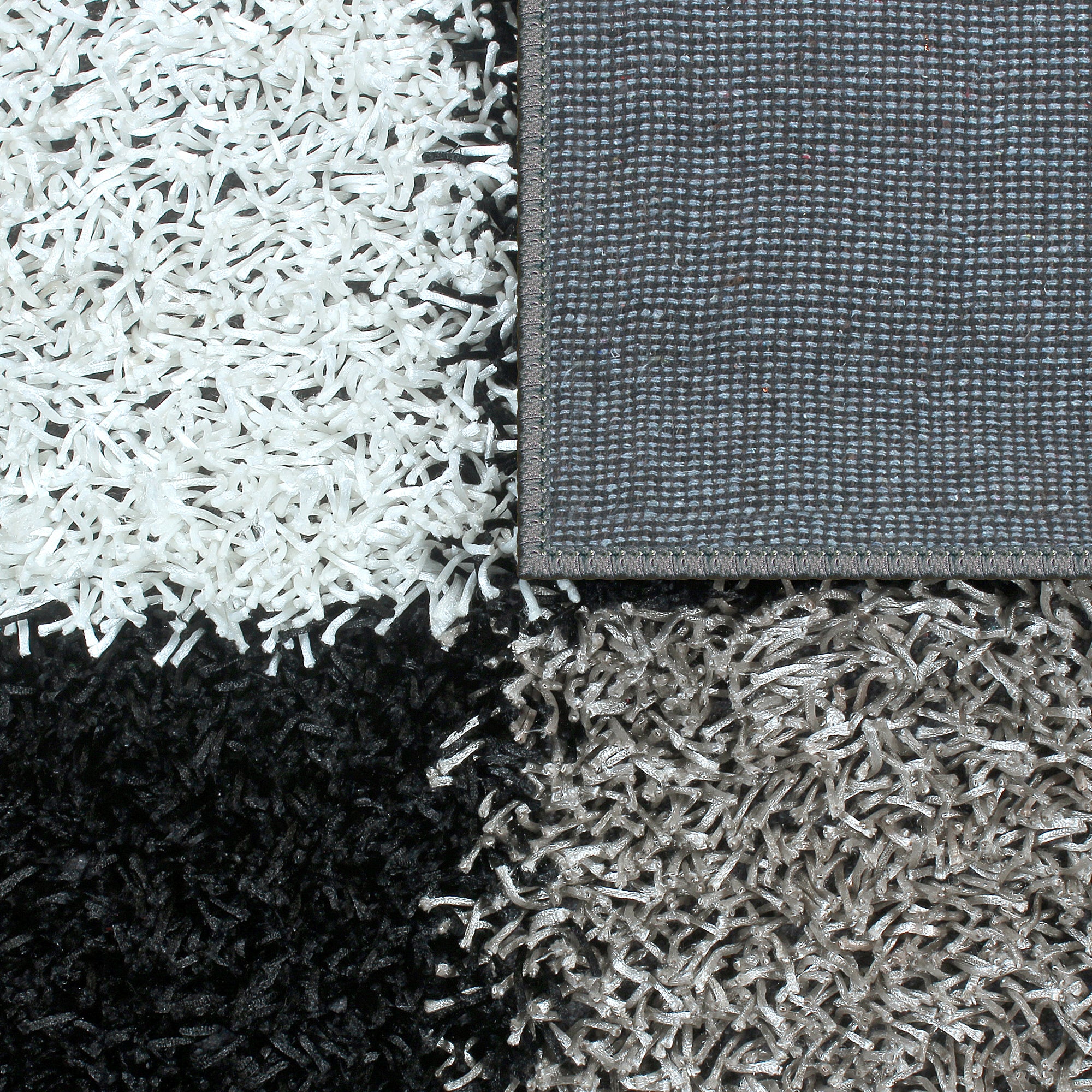 Story@Home Checks Pattern Black & white 1 PC Carpet