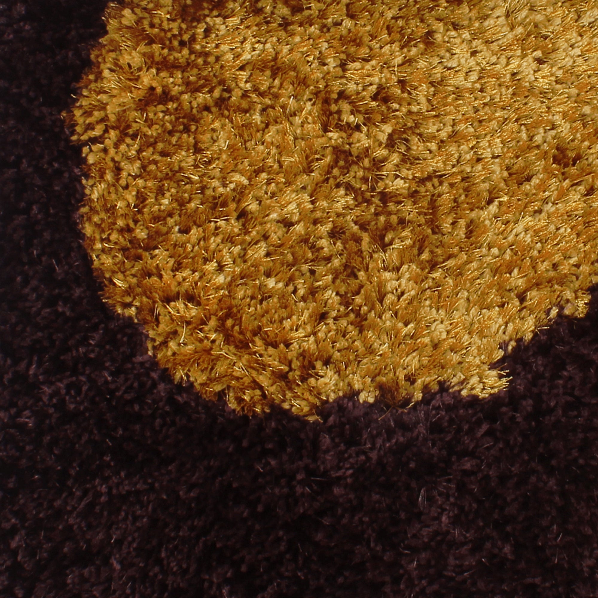 Story@Home Flower Pattern Brown & Yellow 1 PC Carpet