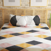 Metro Cotton Double Bedsheets Combo - 186 TC-  Multicolor -Fancy Mix N Match Design