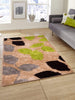 Floral Pattern Brown Carpet for Living Room & Bedroom