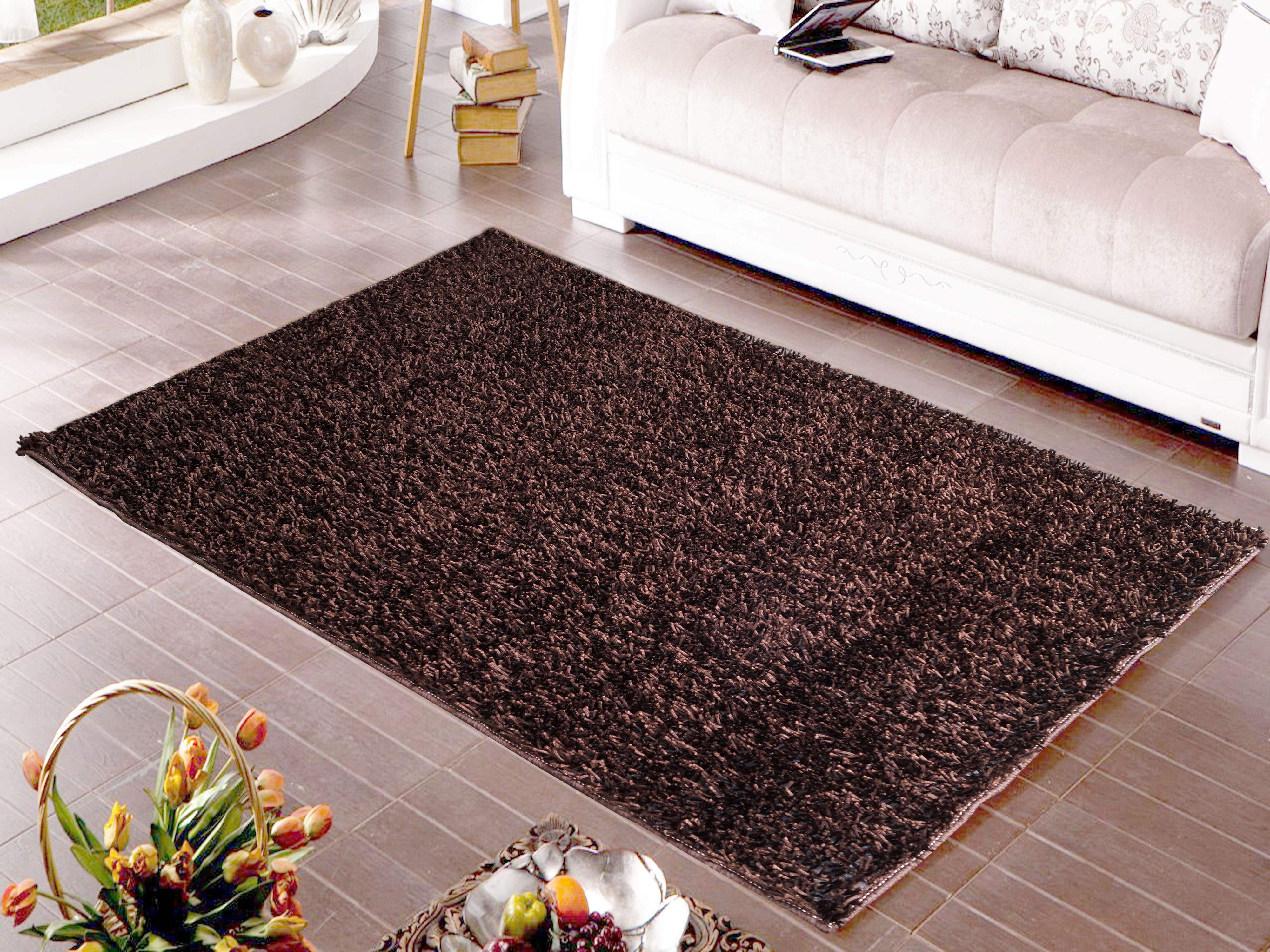 Plain Brown Carpet for Living Room & Bedroom