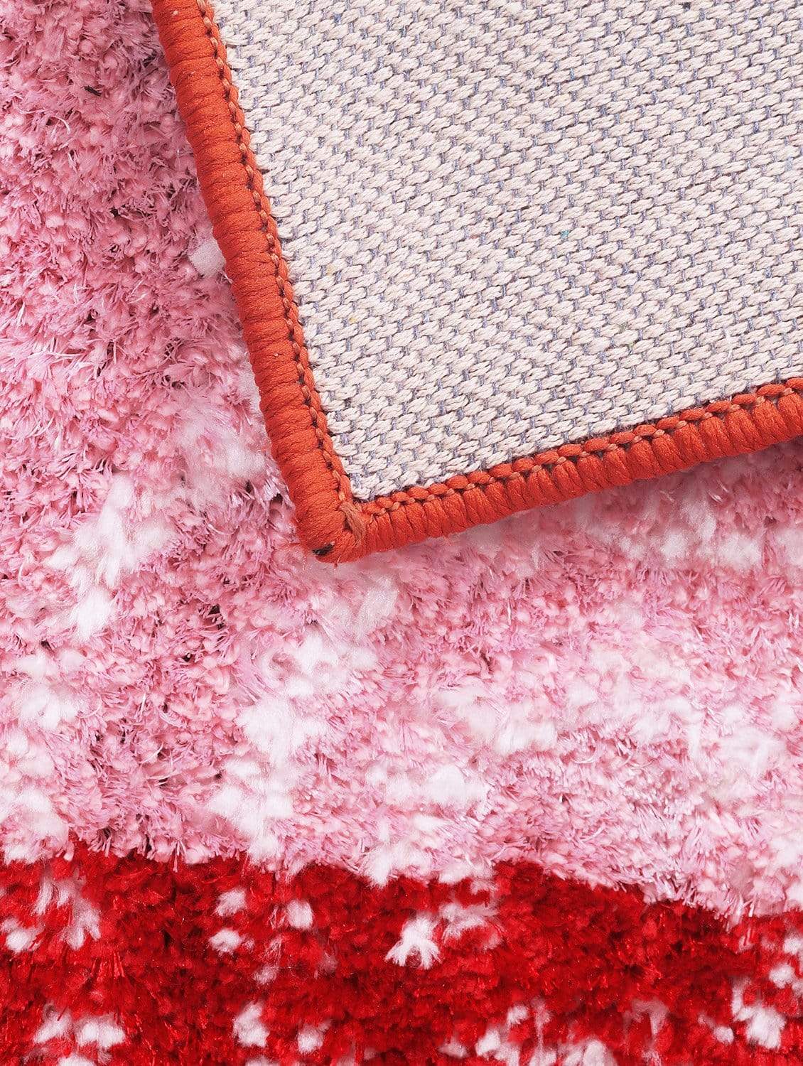 Runner Circle Red & Light Pink Carpet
