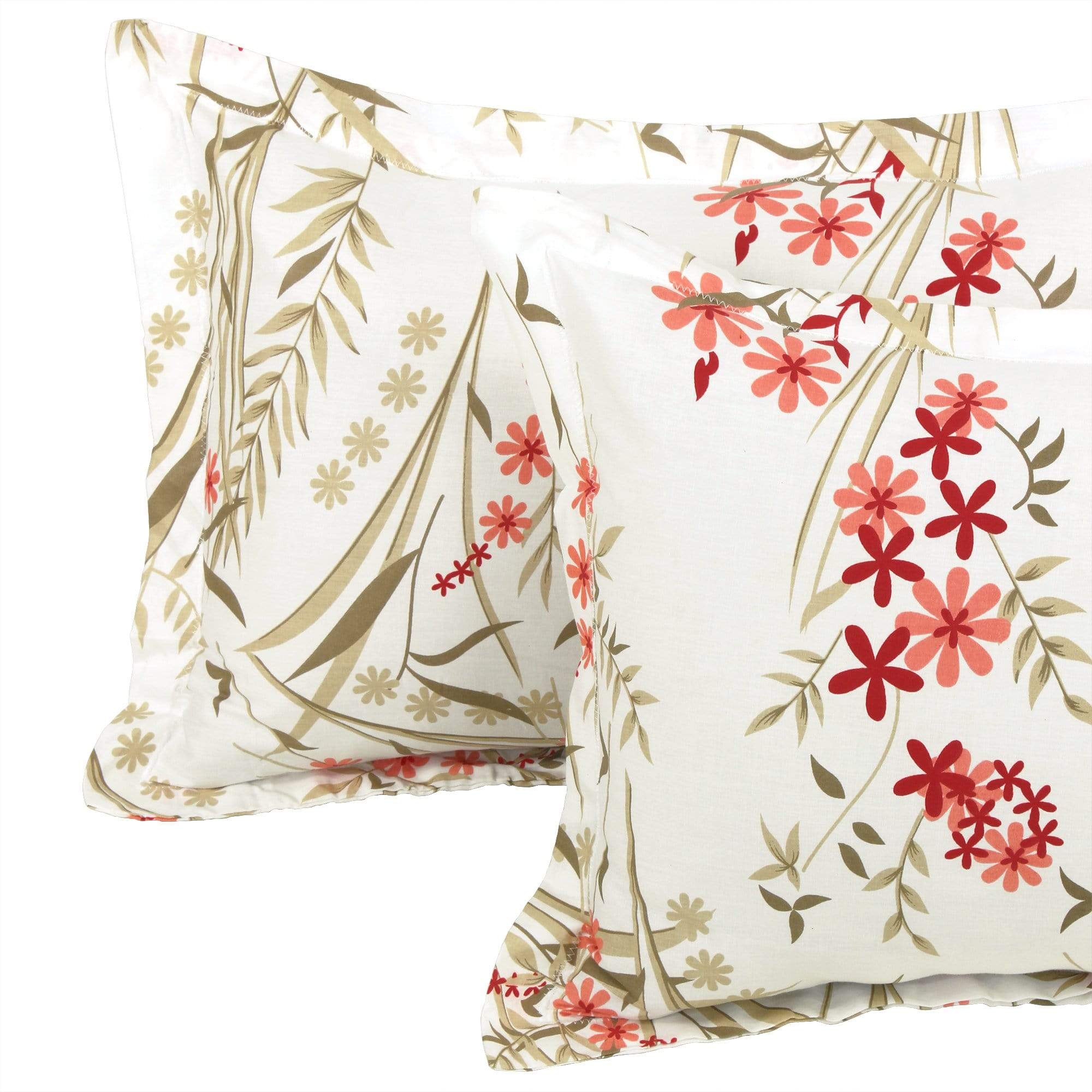 Metro 186 TC Cotton White Double Bedsheet with Pillow Covers