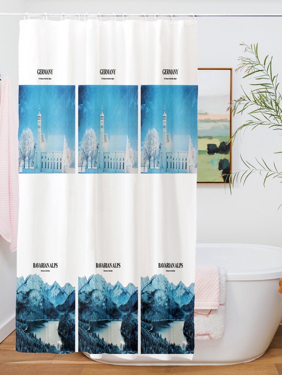 Waterproof Shower Curtains Isolation Curtain